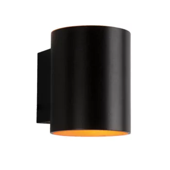 Vivalux LED fali lámpa, kerek, IP20, G9,fekete+arany, ADEL