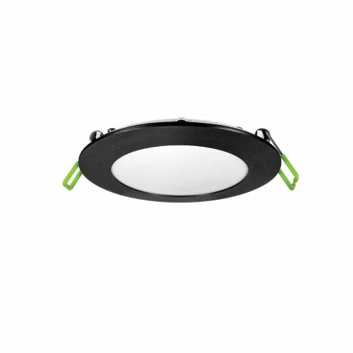 Vivalux Led panel, 12W, 4000K, IP20,  850lm, 230V, 120°, kerek, fekete, Este