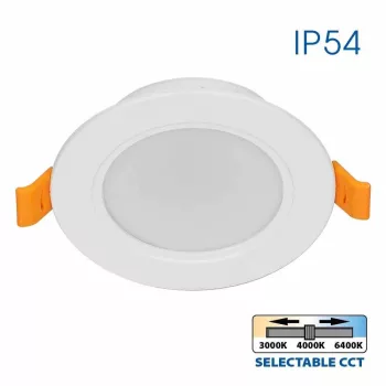   Vivalux led panel, 5W,  kapcsolóval állítható színhőmérséklet, 3000-6400K, IP54, 400-420lm, kerek, süllyesztett, Vera