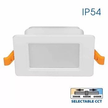   Vivalux led panel, 5W,  kapcsolóval állítható színhőmérséklet, 3000-6400K, IP54, 400-420lm, kocka, süllyesztett, Kapi
