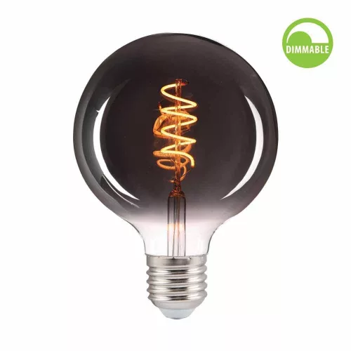 Vivalux Filament dimmelhető LED fényforrás, 4W, E27, 1800K, 100lm, 230V, GFS95, Smoke