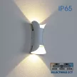 Vivalux LED oldalfali lámpa, 10W, 3000-6400K, CCT, IP65, fehér, Boston