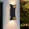   Vivalux LED oldalfali lámpa, 10W, 3000-6400K, CCT, IP65, fekete, Boston