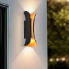   Vivalux LED oldalfali lámpa, 10W, 3000-6400K, CCT, IP65, fekete/arany, Boston     