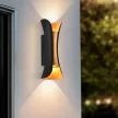 Vivalux LED oldalfali lámpa, 10W, 3000-6400K, CCT, IP65, fekete/arany, Boston     