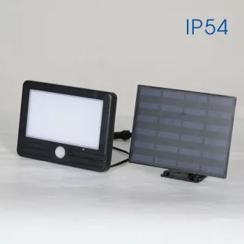   Vivalux LED reflektor, napelemes, 5W, 500lm, 4000K, IP54, fekete, Arad