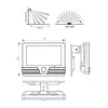   Vivalux LED reflektor, napelemes, 5W, 500lm, 4000K, IP54, fekete, Arad