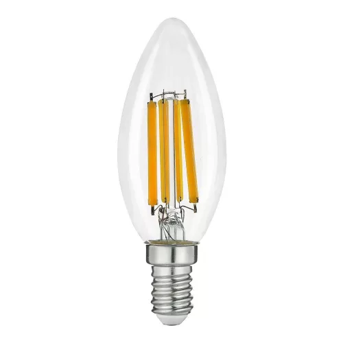 Vivalux Led Premium Filament fényforrás, E14, BF35, 7W, 960lm, 3000K, 230V, 360°, Ø35x100mm, átlátszó, Gyertya, 5 ÉV GARANCIA