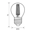 Vivalux Led Premium Filament fényforrás, E27, GF45, 7W, 960lm, 3000K, 230V, 360°, Ø45x72mm, átlátszó, Kisgömb,5 ÉV GARANCIA