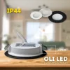   Vivalux Led Spot, 2W, 4000K, 150lm, 230V, IP44, Ø65x14mm, Furat: 58mm, Kerek, Fekete, OLI LED
