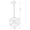   Vivalux mennyezeti lámpa, E27, 1x14W, 230V, IP20, 220x1420mm, Marte