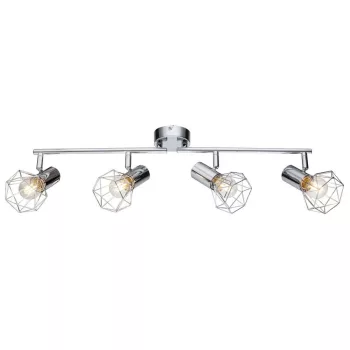   Vivalux Oldalfali lámpa, 4XE14, Max. 4X7W, IP20, 230V, 			480x100x190mm, Króm, Aneke