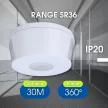 Vivalux Infravörös mozgásérzékelő, SR36, IP20, 300 méter hatótávolság, max. 2000W, Ø103x54mm, Range