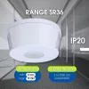   Vivalux Infravörös mozgásérzékelő, SR36, IP20, 300 méter hatótávolság, max. 2000W, Ø103x54mm, Range