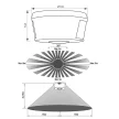 Vivalux Infravörös mozgásérzékelő, SR36, IP20, 300 méter hatótávolság, max. 2000W, Ø103x54mm, Range