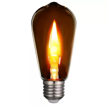   Vivalux LED fényforrás, láng hatással, E27, STG57, 0,6W, 20lm, 1800K, Ø57x130mm, Glow