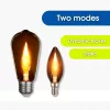   Vivalux LED fényforrás, láng hatással, E27, STG57, 0,6W, 20lm, 1800K, Ø57x130mm, Glow