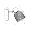   Vivalux Mennyezeti lámpa, 1XE27, max. 1X7W, IP20, 230V, 200x110x165 mm, fekete/fa, BRIA