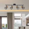   Vivalux Mennyezeti lámpa, 4XE27, max. 4X7W, IP20, 230V, 810x100x220 mm, Fa/Fekete, FRODO
