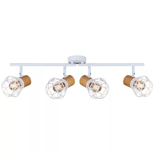 Vivalux Mennyezeti lámpa, 4XE27, max. 4X7W, IP20, 230V, 810x100x220 mm, Fa/Fehér, FRODO