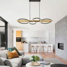 Vivalux LED Függesztett Mennyezeti lámpa, CCT, 38W, 3-6400K, 1529lm, IP20, 900x380x1200 mm, Fekete/Fa, MATTEO