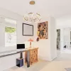   Vivalux LED Függesztett Mennyezeti lámpa, CCT, 54W, 3-6000K, IP20, 3881lm, Ø480x1000mm, arany, MEANDRA