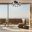 Vivalux LED Mennyezeti lámpa, CCT, 54W, 3-6000K, IP20, 3254lm, Ø480x260mm, fekete, MEANDRA