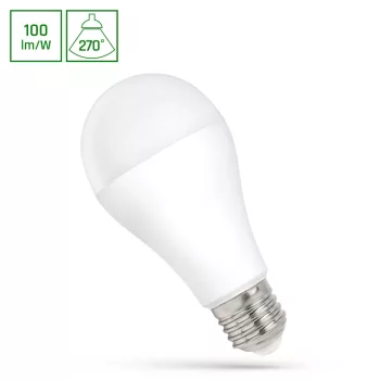   Spectrum LED fényforrás, E27, 15W, 3000K, 1500lm, 230V, 270°