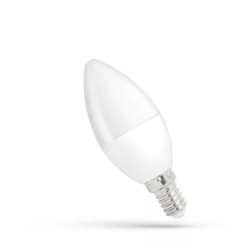   Led Fényforrás, Gyertya, Opál, E14, 8W, 710lm, 3000K, 37x107 [mm], 17000h, 160°, 230V