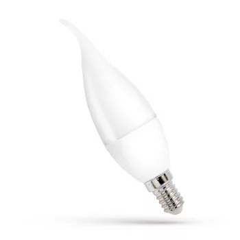   Spectrum LED fényforrás, E14, 8W, 3000K, gyertya, Láng forma