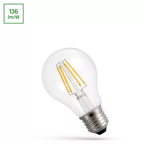 COG Led Fényforrás, Átlátszó, E27, 11W, 2700K, 1500lm, 67x122 [mm], 17000h, 300°, 230V