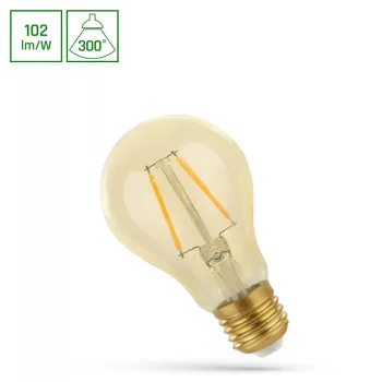   Spectrum COG LED fényforrás, filament, E27, 4,9W, 2400K, retroshine