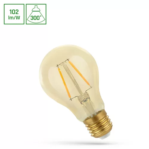 Spectrum COG LED fényforrás, filament, E27, 4,9W, 2400K, retroshine