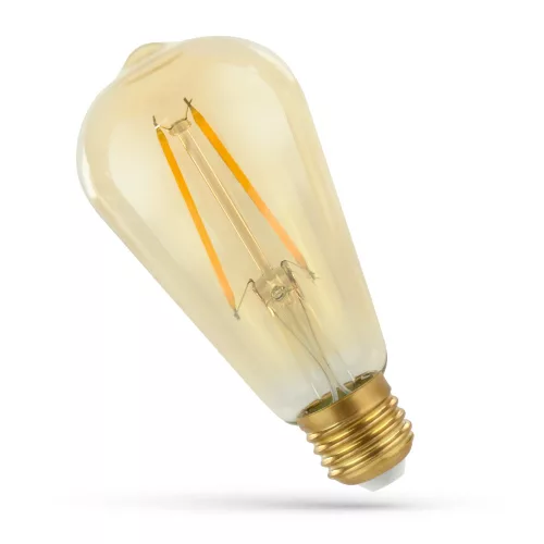Spectrum LED filament retro izzó, E27, 4,9W, 2400K, 490lm, retroshine
