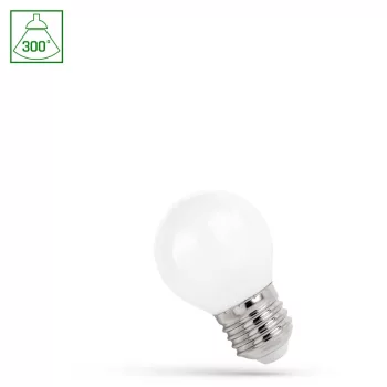   Spectrum COG LED fényforrás, E27, 1W, 3000K, 90lm, kisgömb