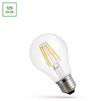   COG Led Fényforrás, Átlátszó, E27, 8,5W, 4000K, 1200lm, 61x107 [mm], 17000h, 300°, 230V