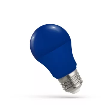  LED Fényforrás, Color, 4,9W, E27, kék, 50x92mm,270°, 17000h, 230v, műanyag, 