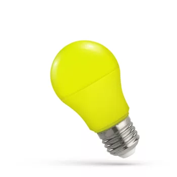   LED Fényforrás, Color, 4,9W, E27, sárga, 50x92mm,270°, 17000h, 230v, műanyag, 
