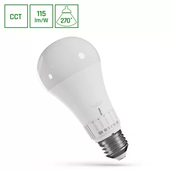   Led Fényforrás, Opál, 5 CCT, E27, 13W, 1500m, 2700/3000/4000/5000/6500K, 65x135 mm, 17 000h, 270°, 230V