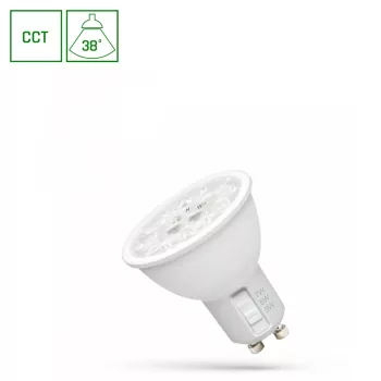   Spectrum LED Fényforrás, GU10, CCT-s, 3/5/7 W, 300/500/650 lm, 2700/4000/6000 K, 