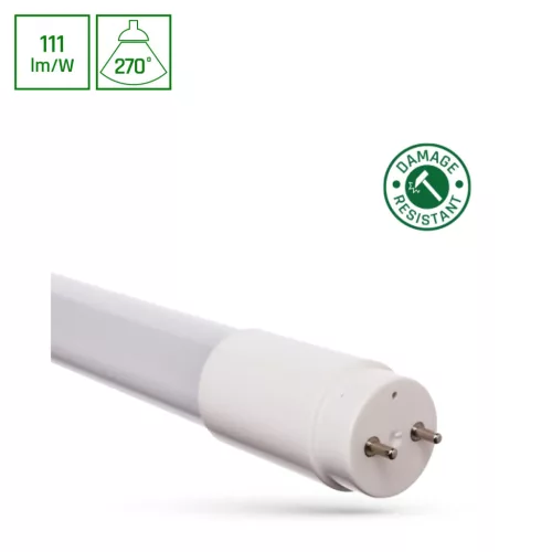 Nano műanyag Led Fénycső, 9W, 230V, 1000lm, 6000K,  270°, G13, 28X600mm