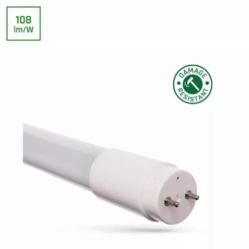 Nano műanyag Led Fénycső, 18,5W, 230V, 2000lm, 3000K,  270°, G13, 28X1200mm