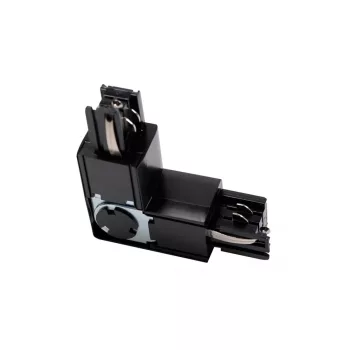   Csatlakozó L 90° X-RAIL-hez, 101x101mm, állítható, fekete