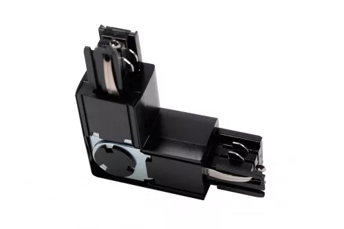 Csatlakozó L 90° X-RAIL-hez, 101x101mm, állítható, fekete