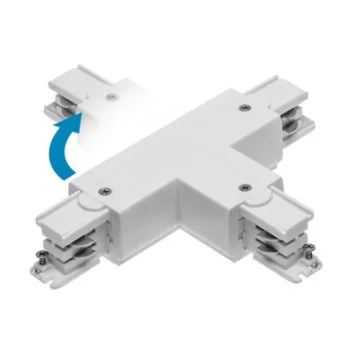   T-csatlakozó X-RAIL-hez, 166x101mm, állítható ZL/WL, fehér