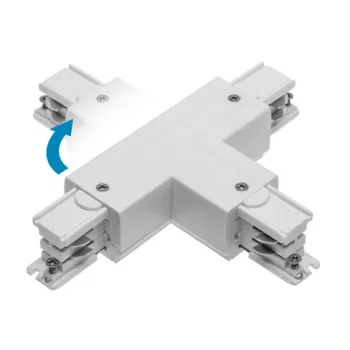   T-csatlakozó X-RAIL-hez, 166x101mm, állítható ZP/WP, fehér