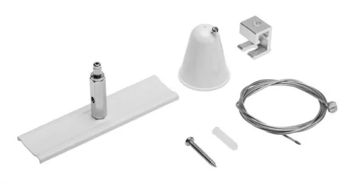 FELSZERELÉS/ÖSSZEFOGÓ KÉSZLET X-RAIL-hez, 1,5 m kábel, 120 mm-es rögzítőlemez, fehér színű