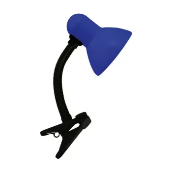   Strühm Asztali lámpa csiptetővel, TOLA, Kék,  E27, max 40W, 220-240V, IP20, 305X135X125 mm