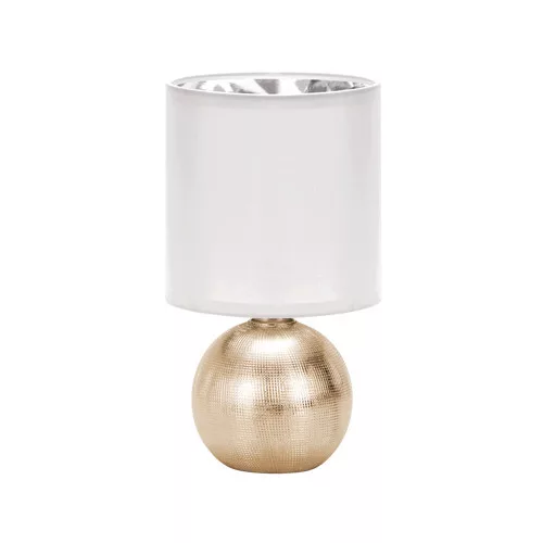 PERLO asztali lámpa E14 GOLD/Fehér