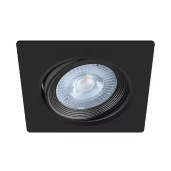   Strühm LED mennyezeti lámpa, 5W, 3000K, 400lm, IP20, süllyesztett, fekete, Moni